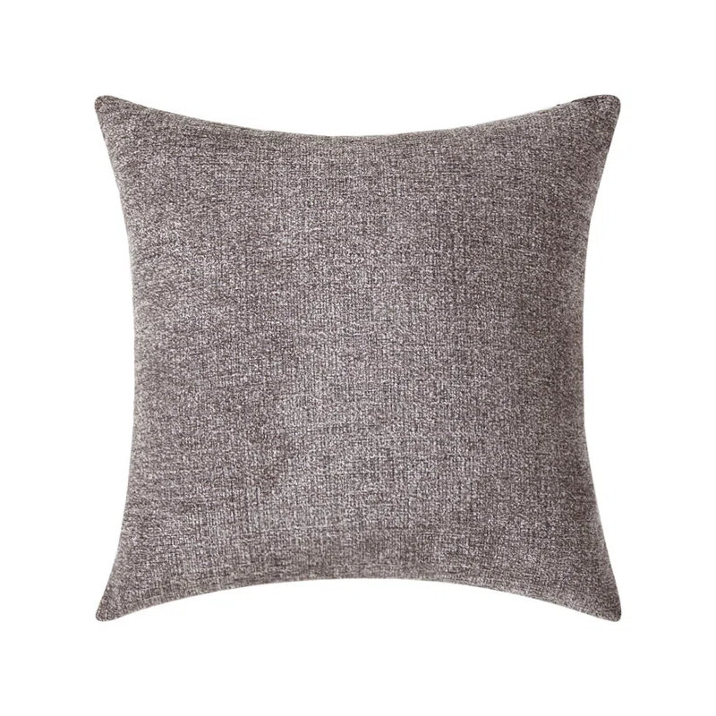 Housses de coussin en chenille (housse seulement), Café