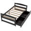 Lit plateforme simple avec deux tiroirs-113432435