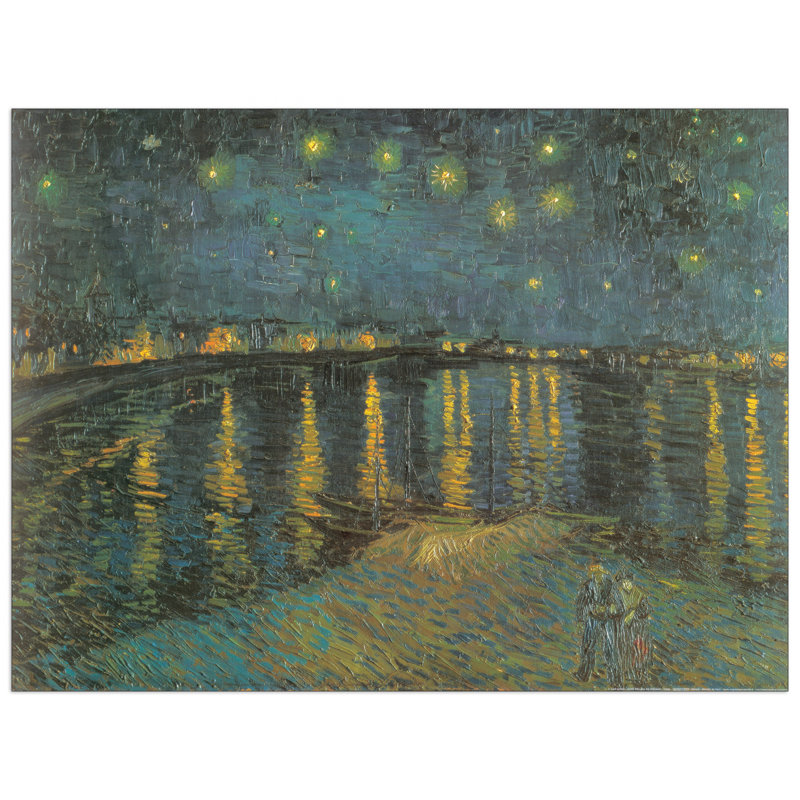 Starry Night 1888 by Van Gogh - Single Picture Frame Print on MDF