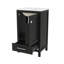 Meuble-lavabo moderne de 20 pouces avec lavabo en céramique, tiroir et porte à fermeture en douceur, organisateur de porte double couche, tiroir de séparation, patins réglables-1232232892
