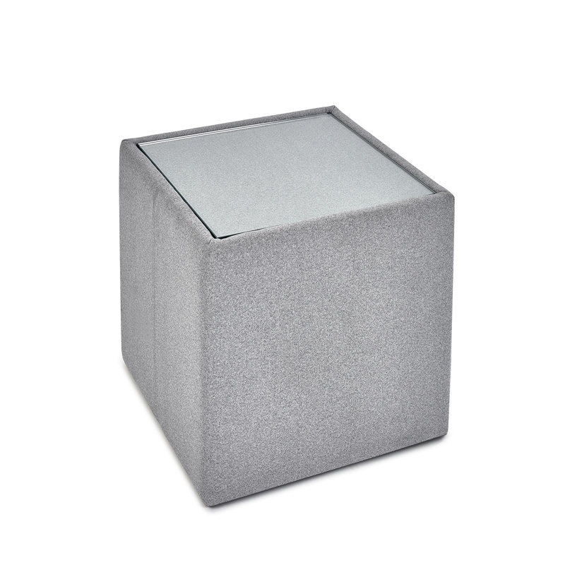 Lefave Glass Top Block End Table