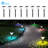 Solar Pathway Colourful Lights, Dusk To Dawn Auto 7 Colours Changing Led Garden Lights