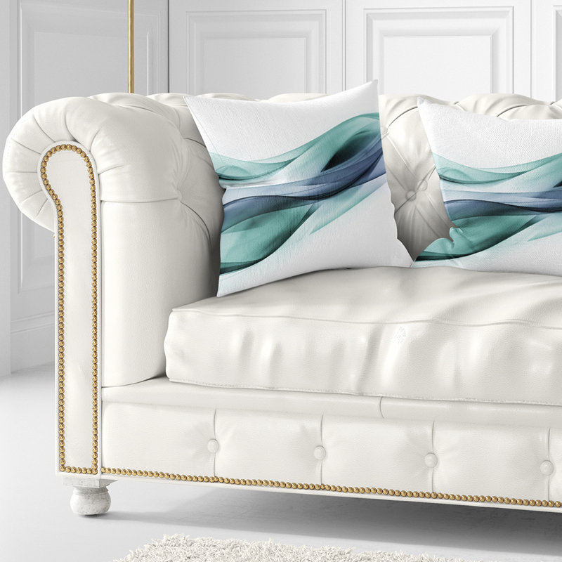  Coussin Abstract Fractal Lines, 16 po x 1 po, Coussin décoratif