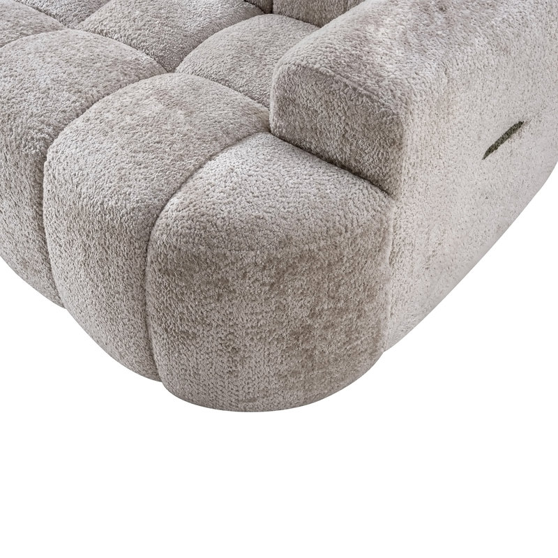 Canapé modulaire 100 po, Bouclette chameau