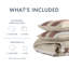 Ensembles de literie en polyester durable, motif texturé terre cuite pour toutes les saisons