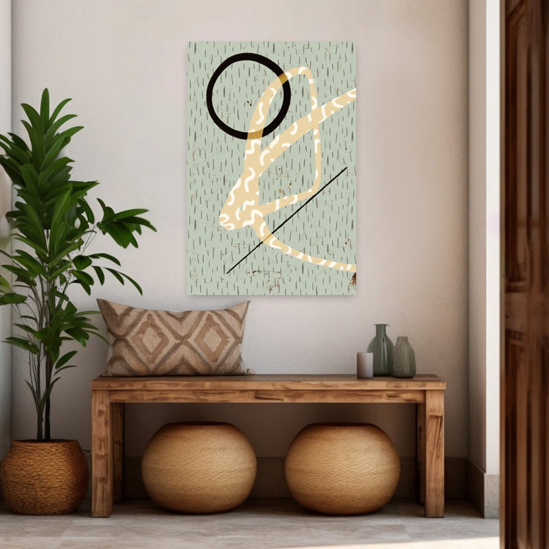Art contemporain, art contemporain abstrait, H 48 po x l 32 po