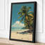 Tropical Palm Paradise Coastal - Wrapped Canvas-1341286874-1341286875