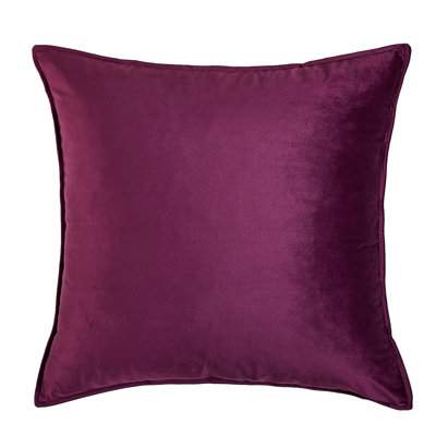 Flanged Velvet Velvet Reversible Pillow Cover