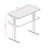 Skyscraper Electric Height Adjustable Standing Desk, Dual Motor and Digital Control with Memory, 60x30, White Top with White Frame-1076506107-1191903530