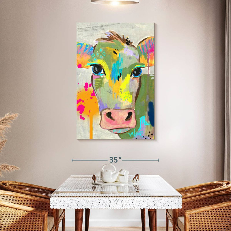 Brampt Cow Neon, 48" H x 32" W