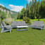 Canapé de jardin 3 places avec coussin