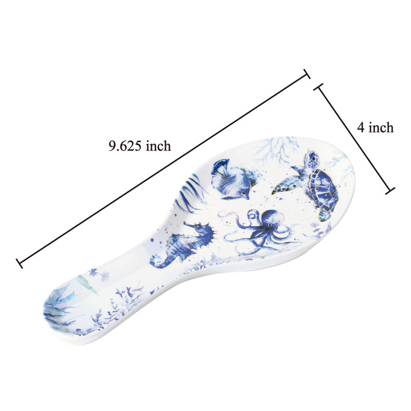 2-Piece Indigo Spoon Rest