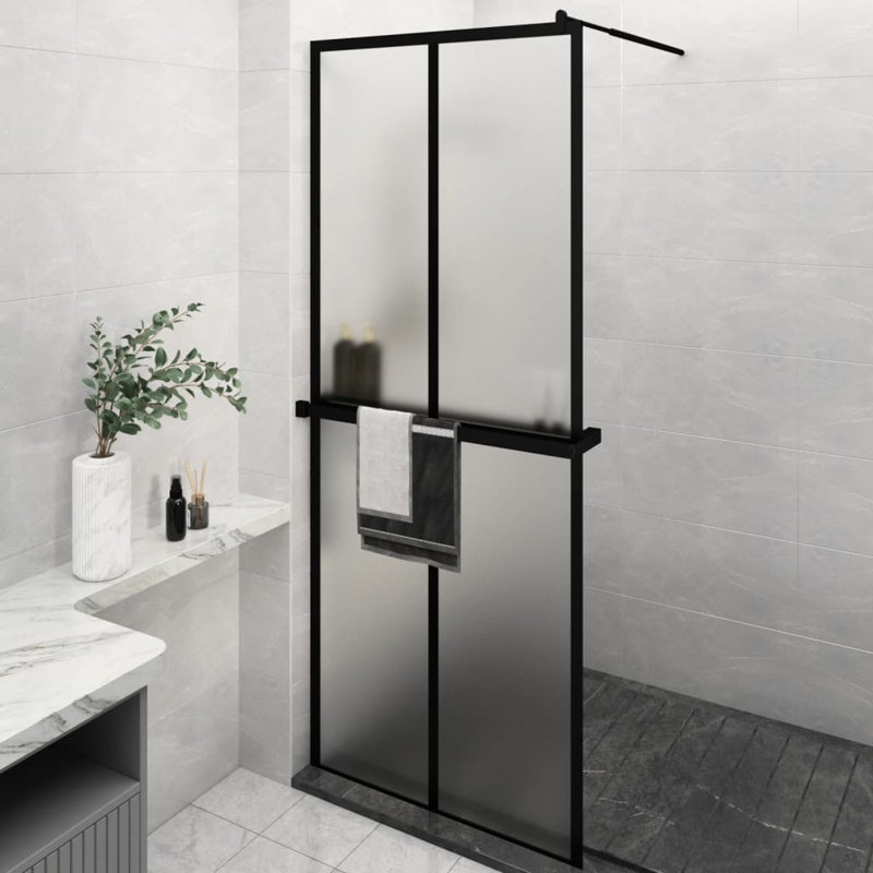 Michela 195 mm H Pivot Framed Walk In Glass Screens