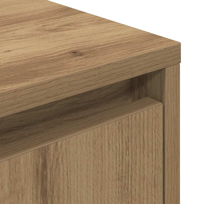 Daphane 38cm W Manufactured Wood Bedside Table, Artisan Oak