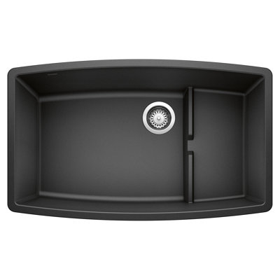 Performa Cascade SILGRANIT 32" Single Bowl Undermount Kitchen Sink with Colander