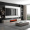 Meuble télé avec foyer électrique Modern Modern