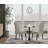 Elegant Black 30 Inch Modern Pedestal Dining Table with Marble Top-1493110788
