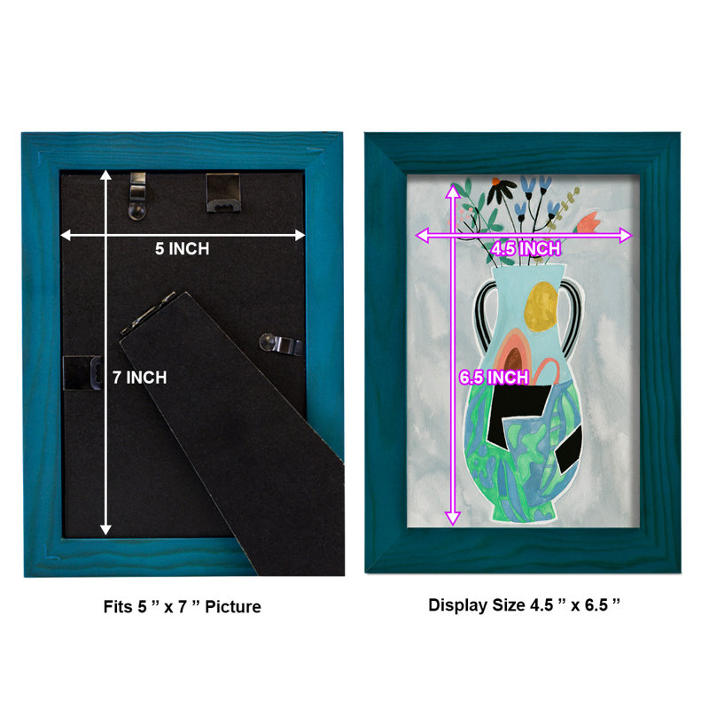 «Geesey Collage Vase I», encadré sur papier, H 8 po x l 6 po x P 1 po, Bleu