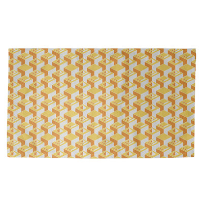 Gratte-ciels jaunes Tapis décoratif