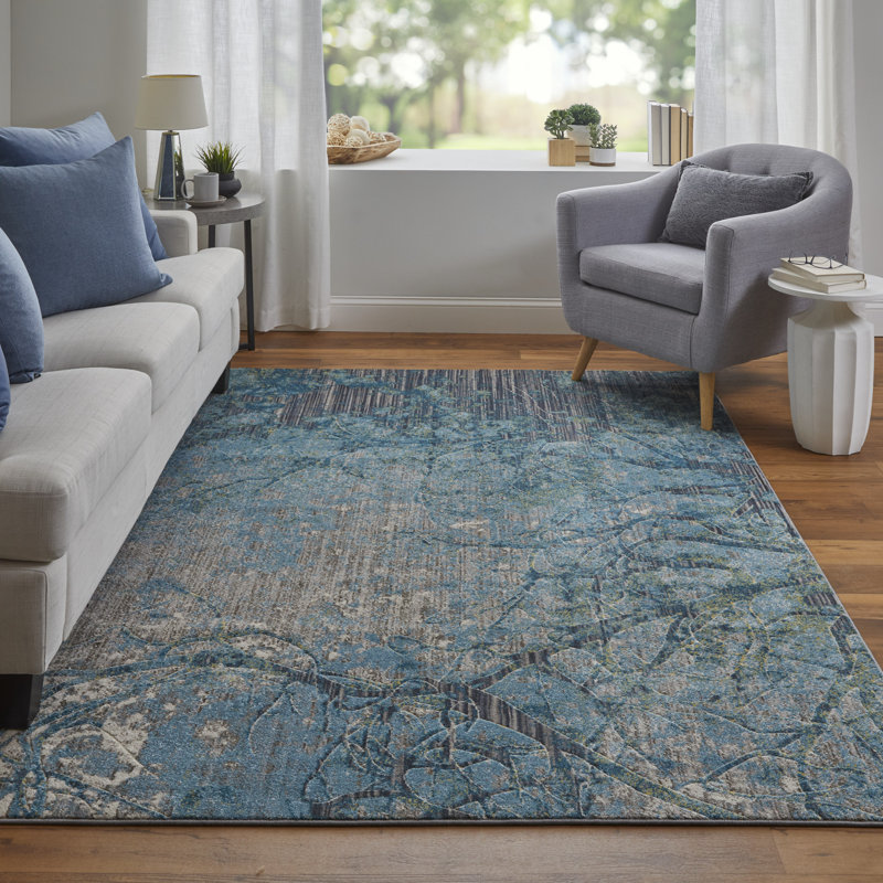 Wolken Abstract Indoor Rug, Rectangle 4'3" x 6'3"