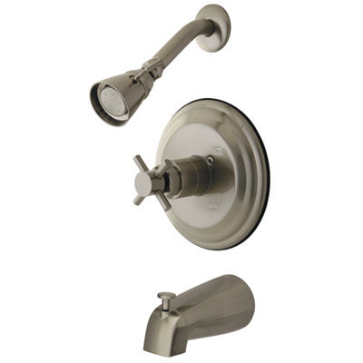 Garniture de robinet de baignoire et douche thermostatique avec poignées en croix concord Tampa