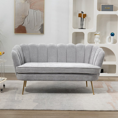 Loveseat with Sturdy Metal Legs