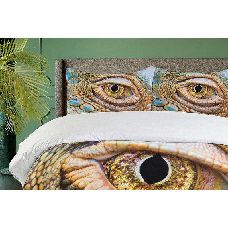 Rustic Polyester Duvet Cover, King Duvet Cover + 2 King Shams