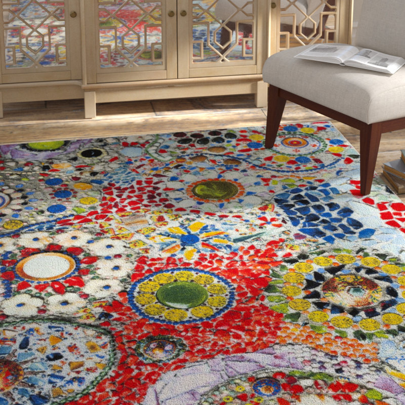 Tapis géométrique Garner Performance, Rectangle 8 pi x 10 pi