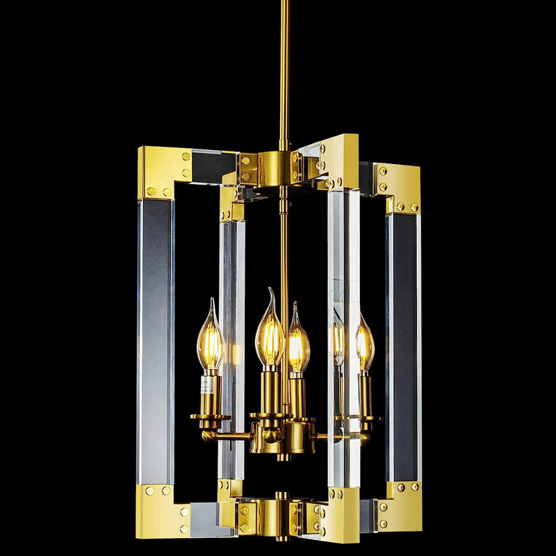 Marcee 4 - Light LED Square / Rectangle Chandelier