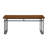 Debasish Dual-Metal Leg Wood Dining Bench-365251477