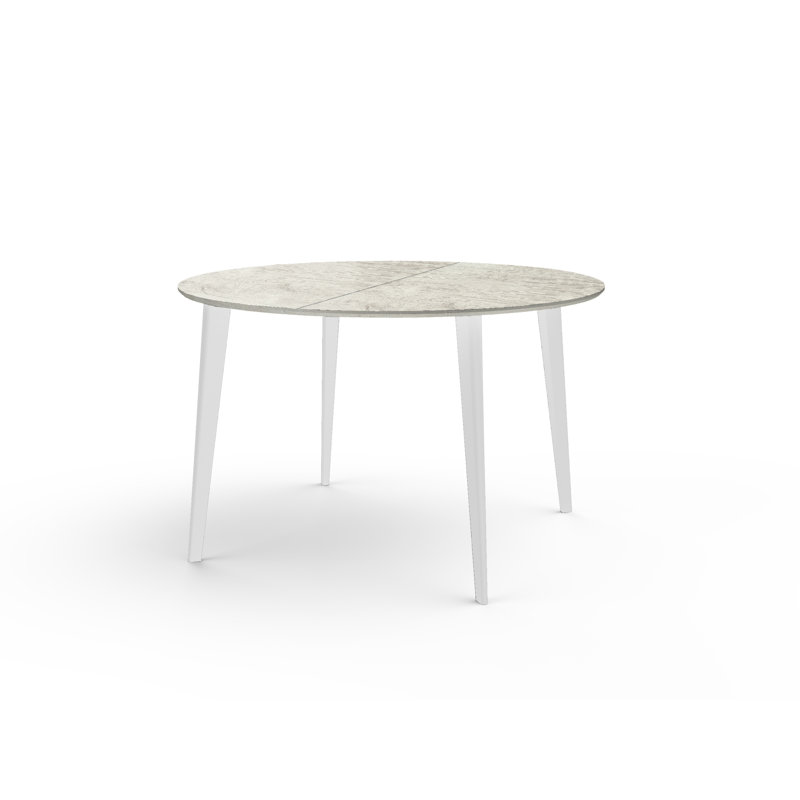 AIACE Dining Table, H77 x L240 x W90cm, Graphite, Extra White