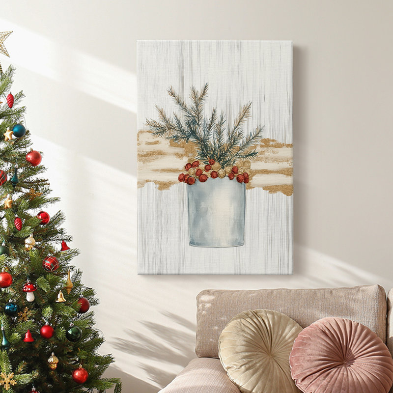 Art des Fêtes de Noël - Toile tendue avec châssis CCXCI, H 18 po x l 12 po