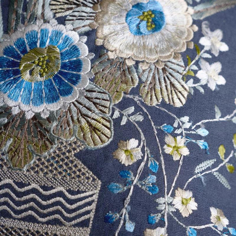 Palette Provencale Decorative Pillow, Indigo