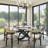  Modern Round Dining Table, Sintered Stone Tabletop with Lazy Susan, Carbon Steel Base Pre-Assembly-599577216-562449805