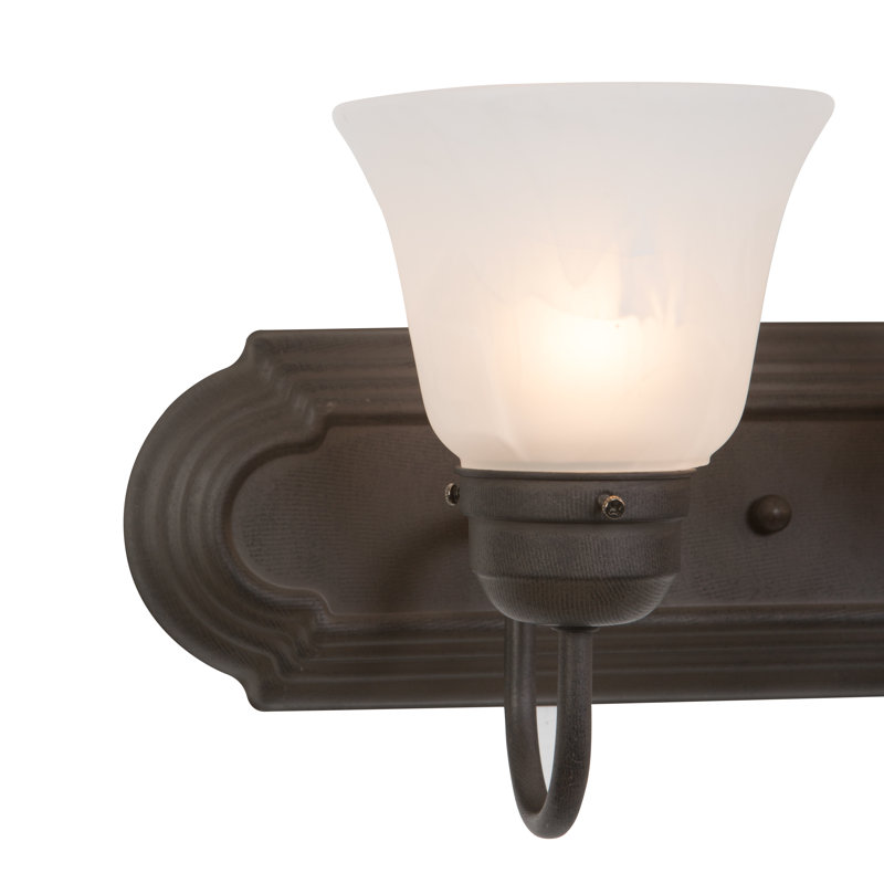 Éclairage pour salle de bain 4 lumières, Marron foncé