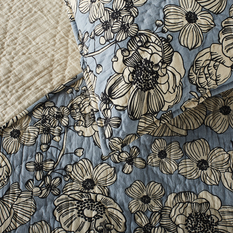 Kimpton 100% Cotton Quilt - Queen, Queen, Limestone