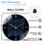 Horloge murale rétro en verre rétro 12 po