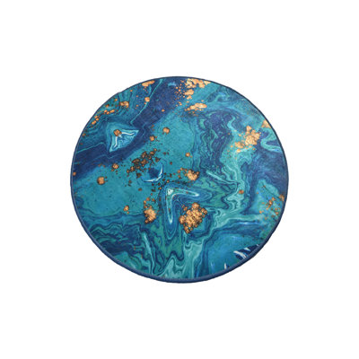 Round Elaine Shag 100cm X 100cm Area Rug