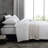 Vera Wang Puckered Texture Cotton White Duvet Cover Set-99296388