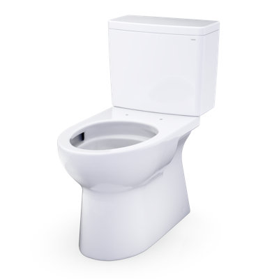 TOTO Glaston 1G Two-Piece Elongated 1.0 GPF Universal Height Toilet with Right-Hand Trip Lever and CEFIONTECT, Cotton White - CST472CUFRG#01