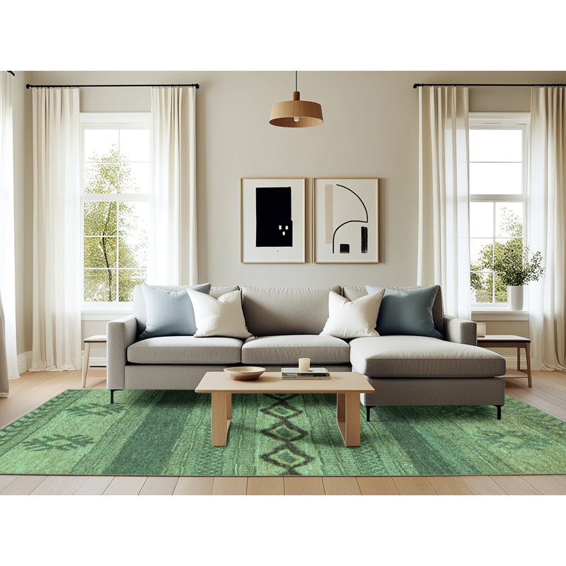 Jafus Performance Southwestern Indoor Rug, Rectangle 6' x 9'