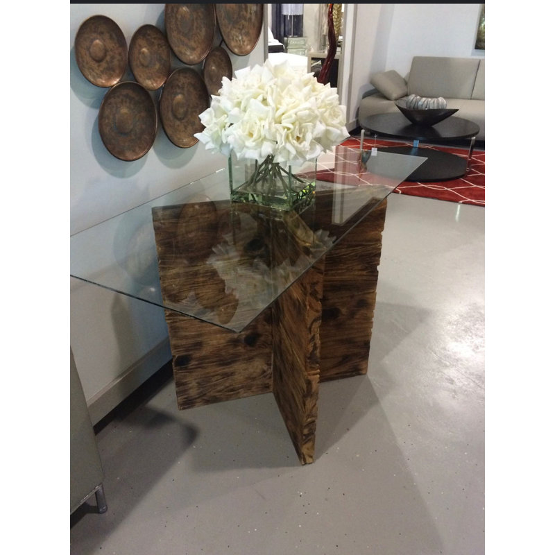 Ornela 52'' W Glass Console Table