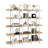 5 Tier Bookcase Home Office Open Bookshelf, Vintage Industrial Style, MDF Board, Metal Frame, Large Capacity-1174495037