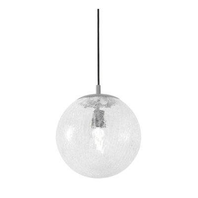 Suspension Drumbare 9 po à une lumière, culot moyen, nickel satiné (E5604CD48A8A4CB8859055D2C6FCF22D)