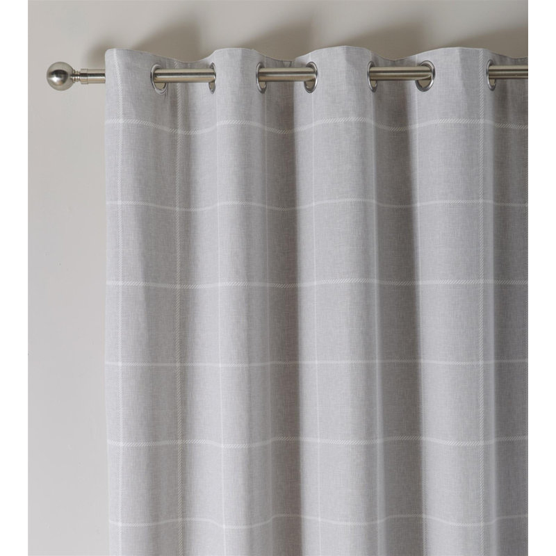 Room Darkening Curtain Panel Pair, Grey, 229 W x 229 D cm