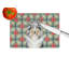 Planche à découper en verre Blue Merle Sheltie Christmas PoinsettIas