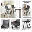 Ensemble de 2 tabourets de bar modernes en similicuir noir avec dossier et repose-pieds ergonomiques-462925892