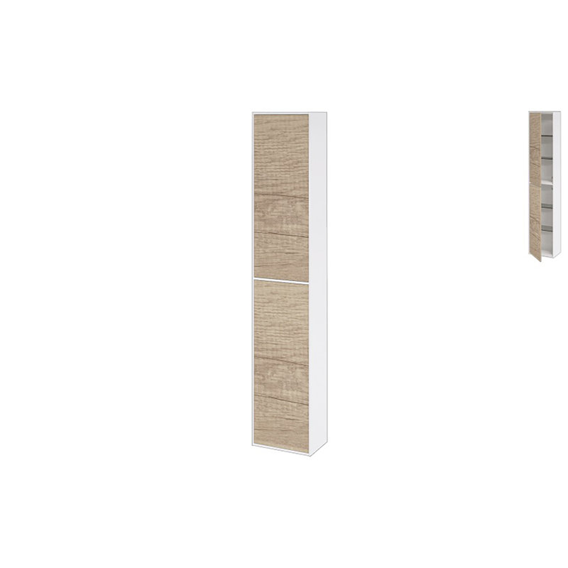 Arciszewski Wall Linen Cabinet, Sanremo Eiche Rustic, Left