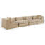 Causeuse modulaire en tissu Eilene Chenille-113470843-112472596