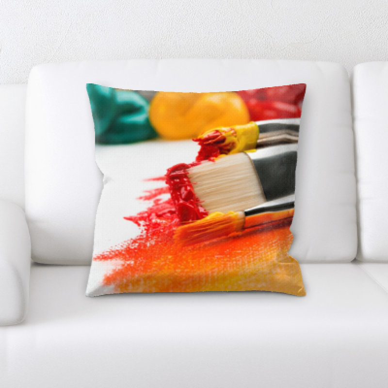 Microsuede Throw Pillow